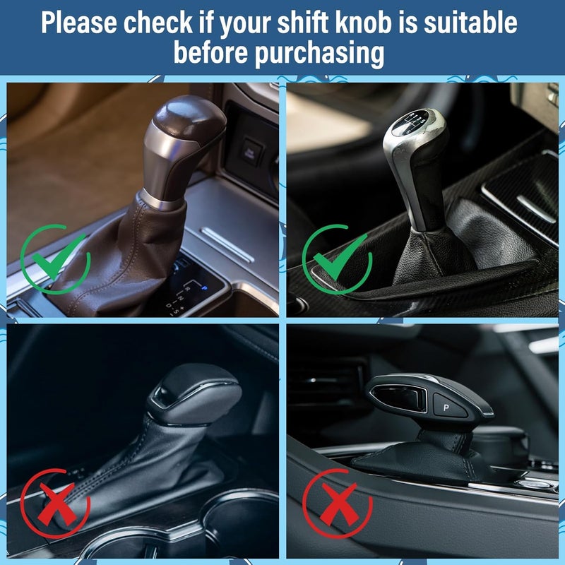 HXOUSE Shark Gear Shift Hoodie - Easy to Put & Remove Cool Shifter Hoodie for Most Car Shifters, Soft Fabric Shift Knob Hoodie for Universal Interior Accessories for Cars (Shark Blue) - Image 5